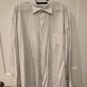 Mens Tall Ermenegildo Zegna Striped Dress Shirt